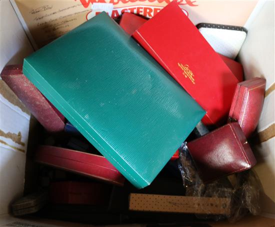 Box of jewellery boxes